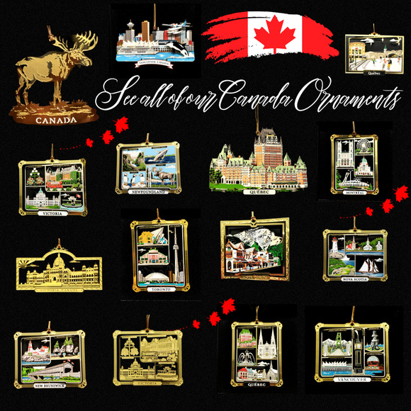 Victoria Canada Ornament Color Brass Travel Landmarks Souvenir - Picture 5 of 7